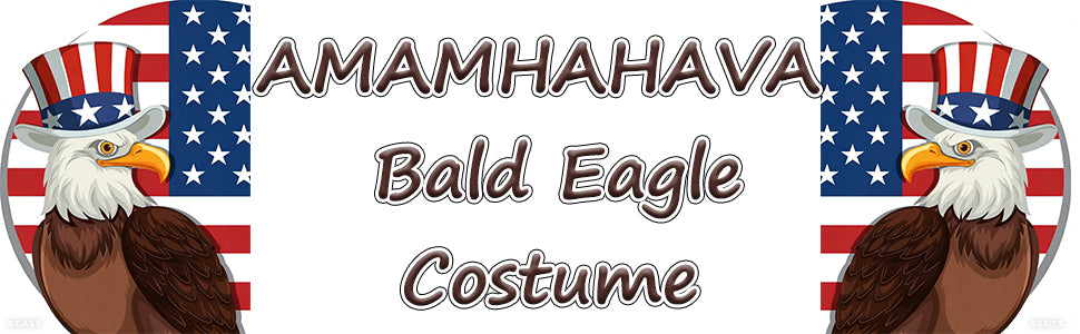 Patriotic Bald Eagle Onesie – Uncle Sam Kigurumi Costume with Wings & Tail