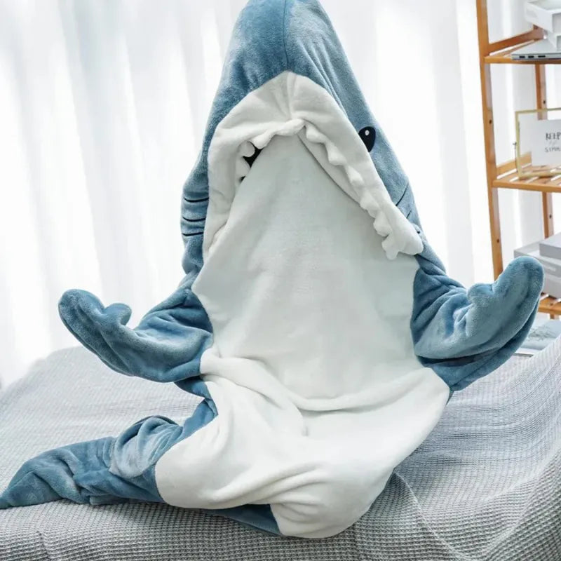 Personalized Cartoon Shark Onesie Pajamas Cozy Home Loungewear