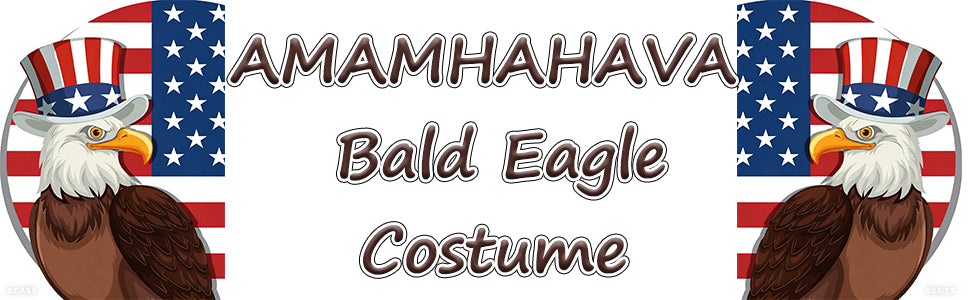Patriotic Bald Eagle Onesie – Uncle Sam Eagle Costume with Wings & Tail