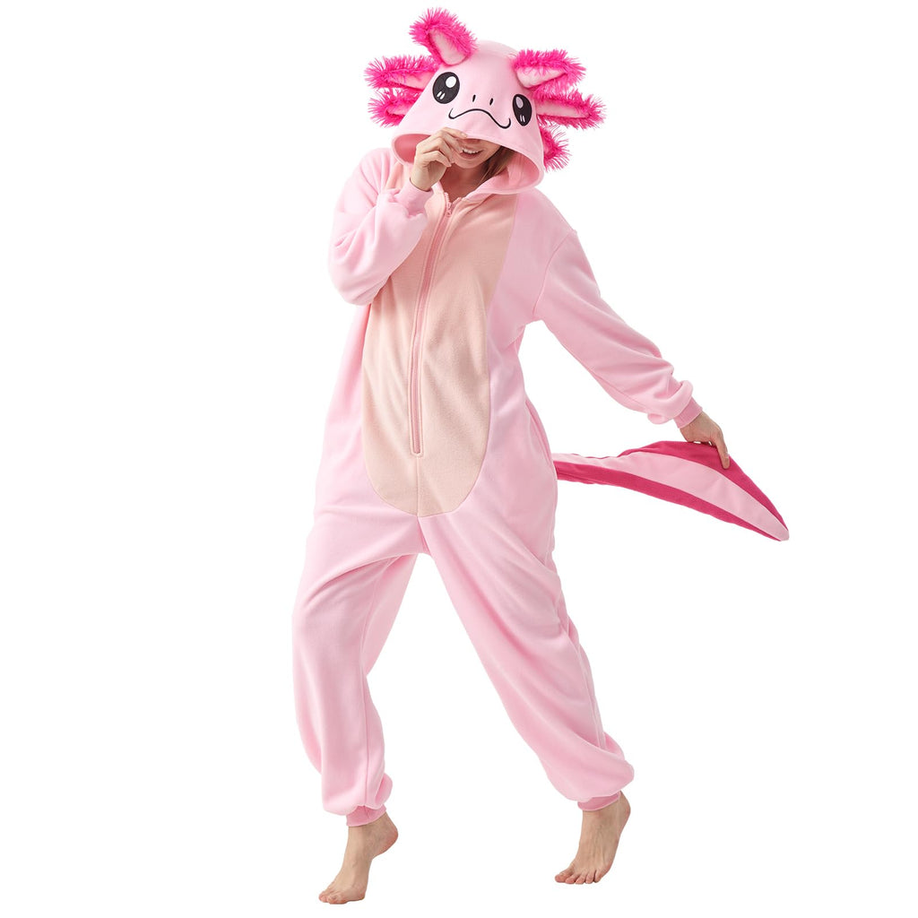 🦎 The Pink Axolotl Onesie – Adorable Amphibian Comfort