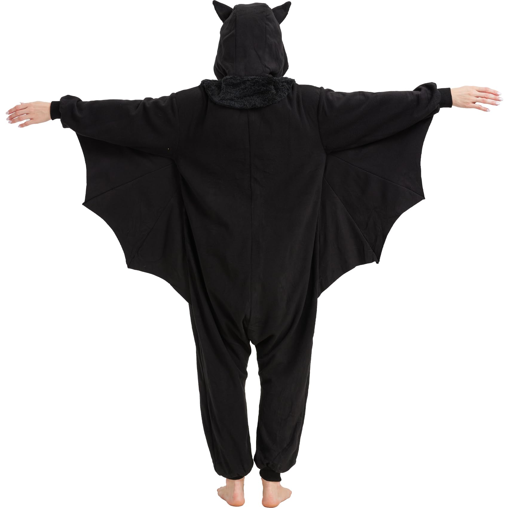 Adorable Bat Onesie Costume – Soft Polar Fleece Pajamas with Wings