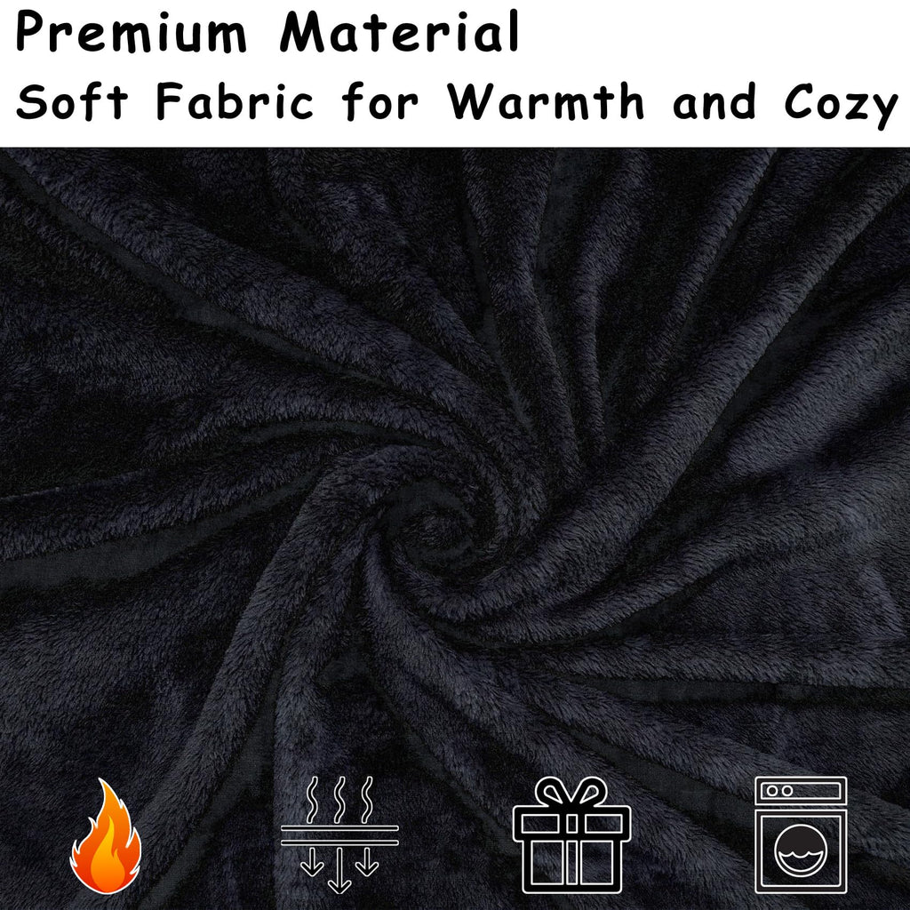 Bat Hooded Blanket – Wearable Cozy Cape with 3D Ears & Glove Sleeves for Adults, Unisex Flannel Fleece Throw