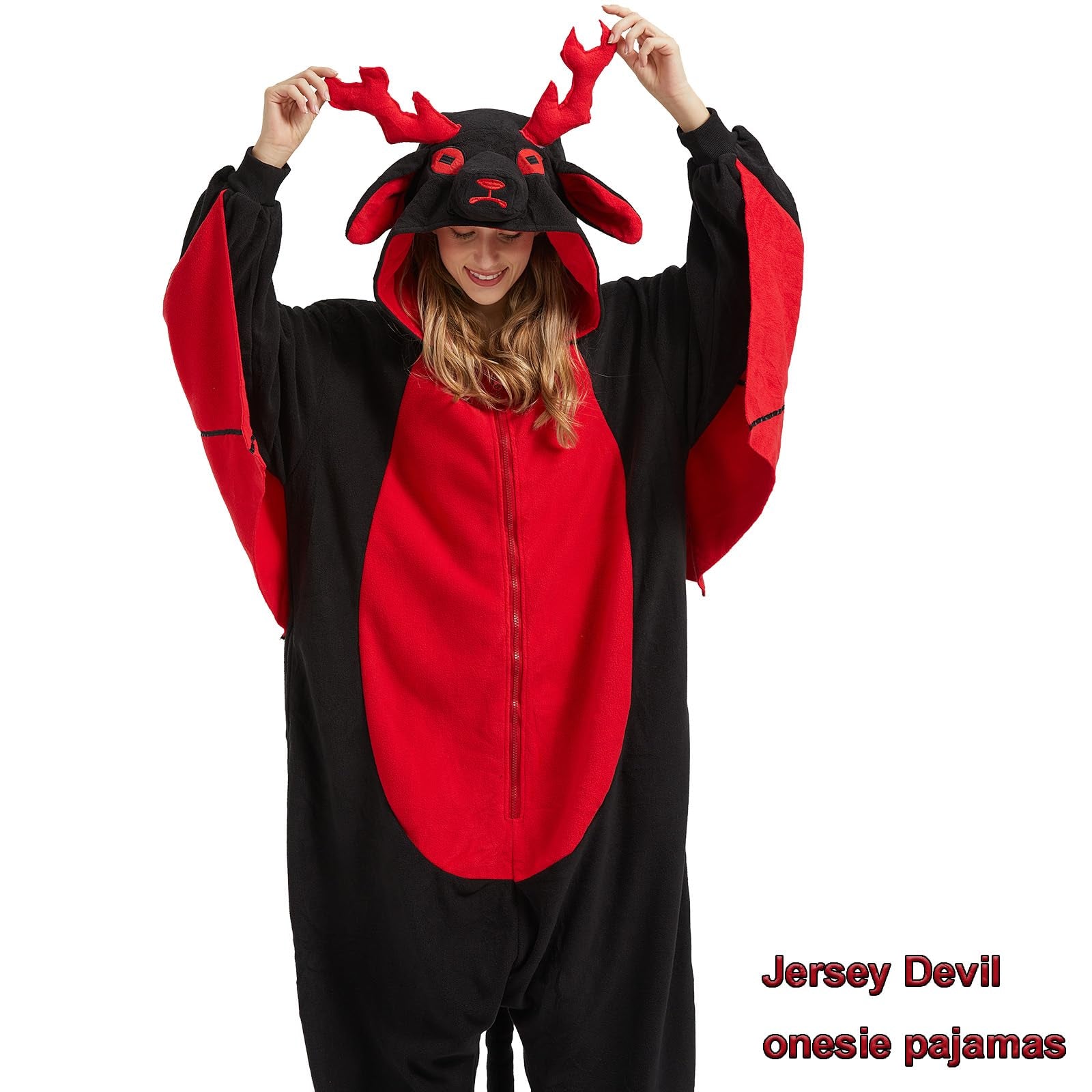 Mystical Jersey Devil Onesie – Folklore-Inspired Microfleece Pajama