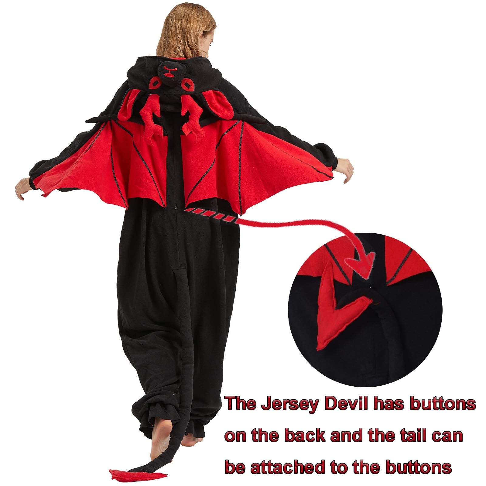 Mystical Jersey Devil Onesie – Folklore-Inspired Microfleece Pajama