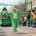 Men's Leprechaun Onesie Costume – St. Patrick's Day Green Irish Fancy Dress Suit with Hat & Beard