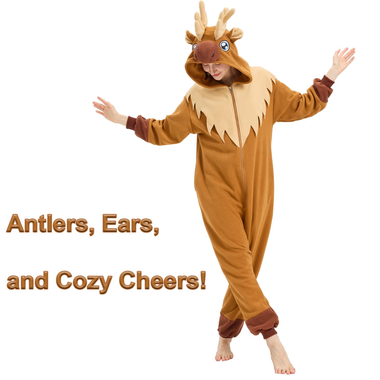 🦌 The Cozy Moose Onesie – Woodland Warmth & Whimsy
