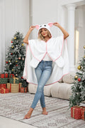 Rat Hooded Blanket – Wearable Cozy Cape with Hood for Adults, Unisex Flannel Fleece Throw for Lounging