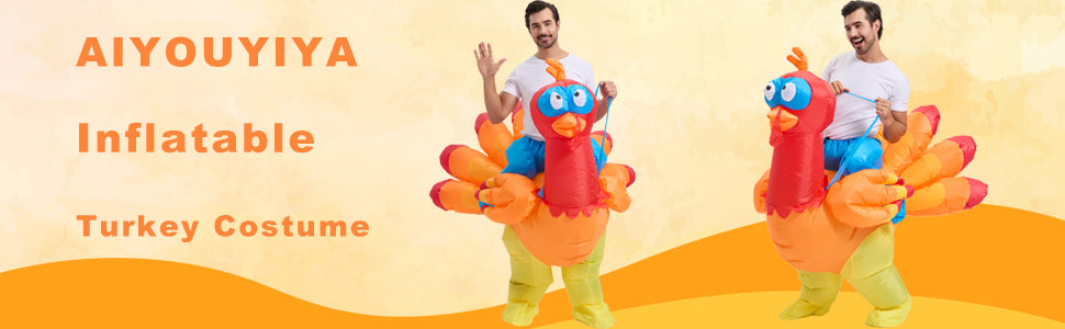 🦃 The Inflatable Riding Turkey Costume – Gobble Up the Spotlight!