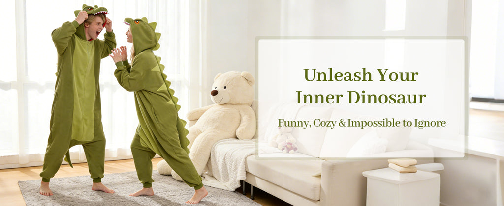 🦖 The Tyrannosaurus Rex Onesie – Roar into Comfort!