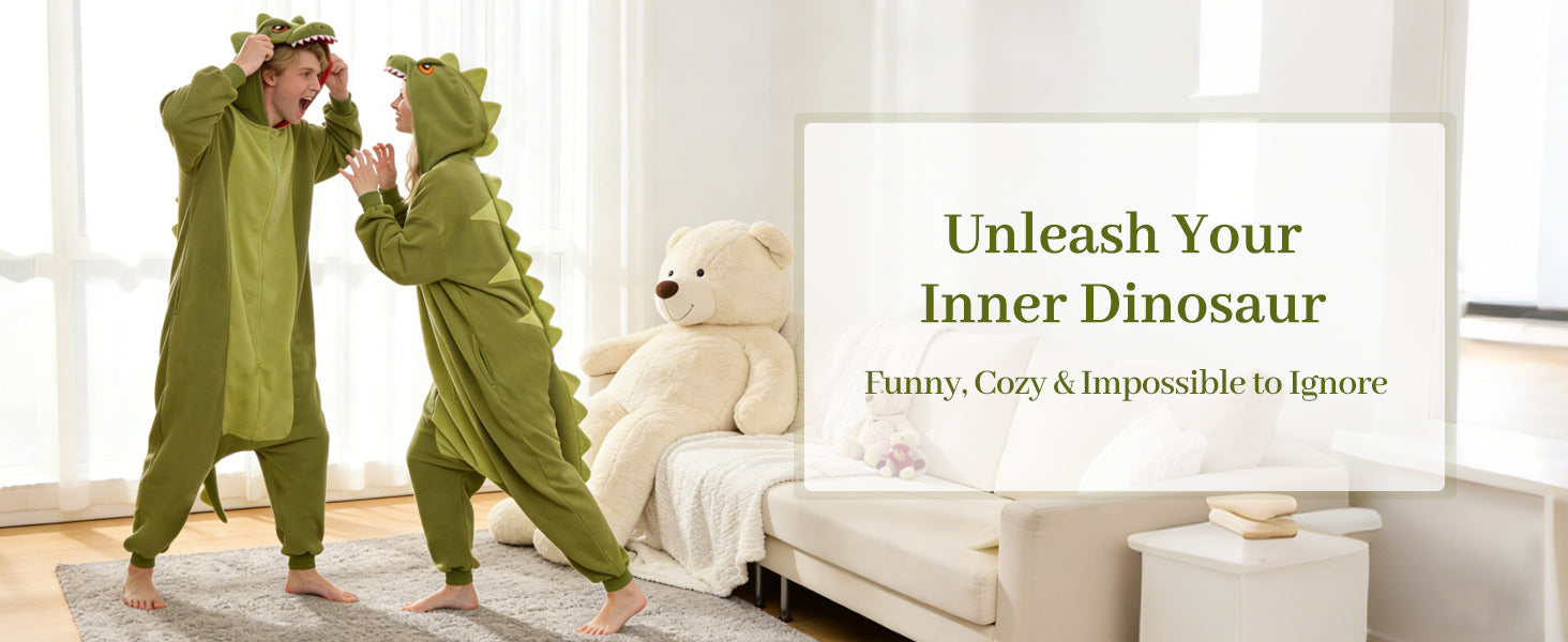 🦖 The Tyrannosaurus Rex Onesie – Roar into Comfort!