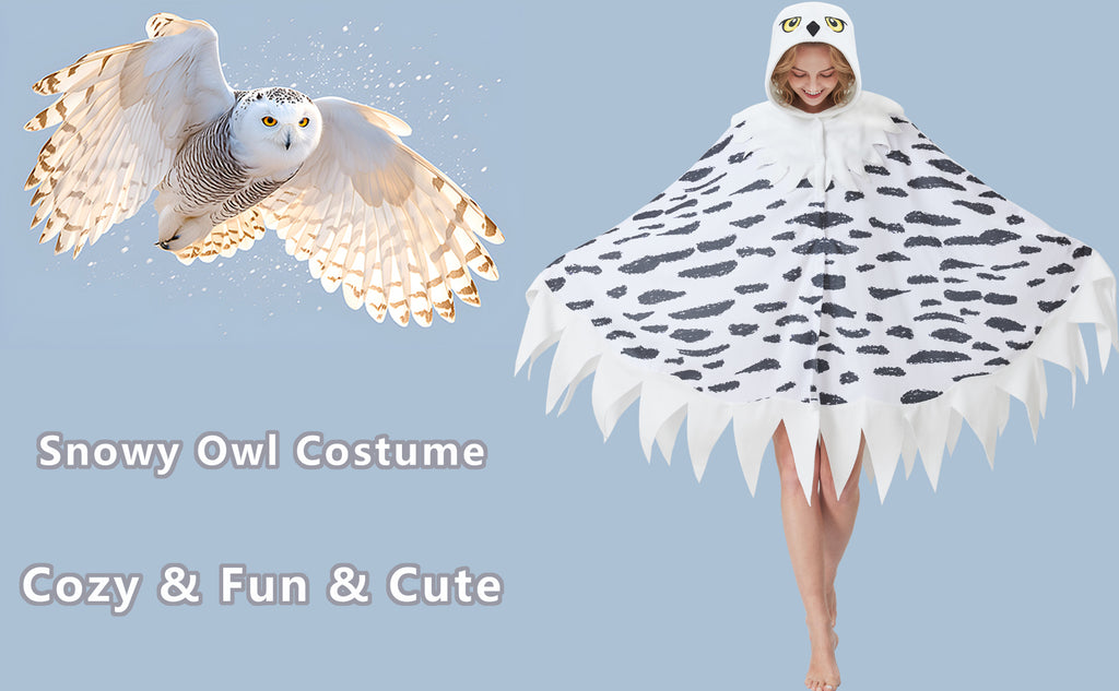 🦉 The Snowy Owl Cape – Majestic Warmth & Whimsy