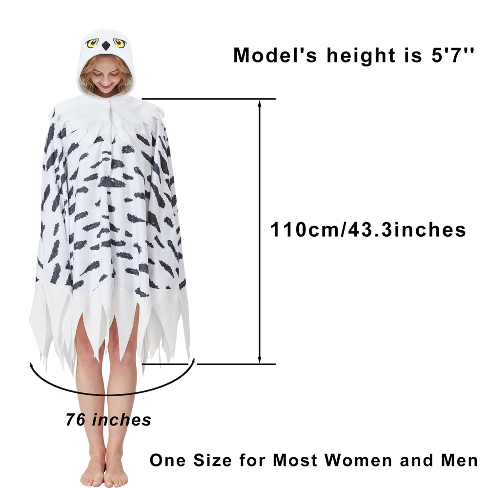 🦉 The Snowy Owl Cape – Majestic Warmth & Whimsy