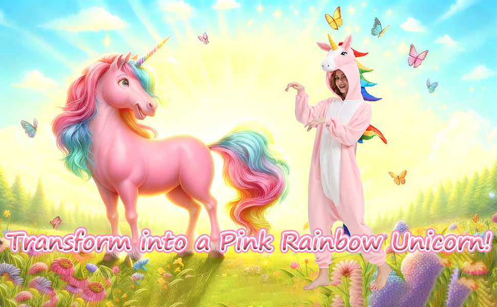 🦄 The Magical Pink Unicorn Onesie – Sparkle in Comfort