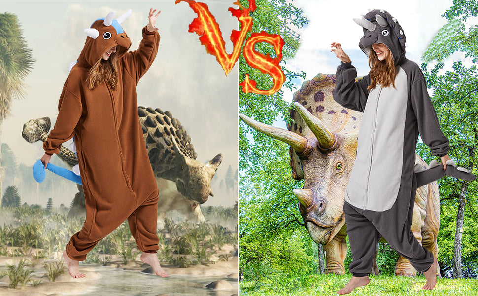 🦕 The Triceratops Onesie – Prehistoric Comfort & Cuddles