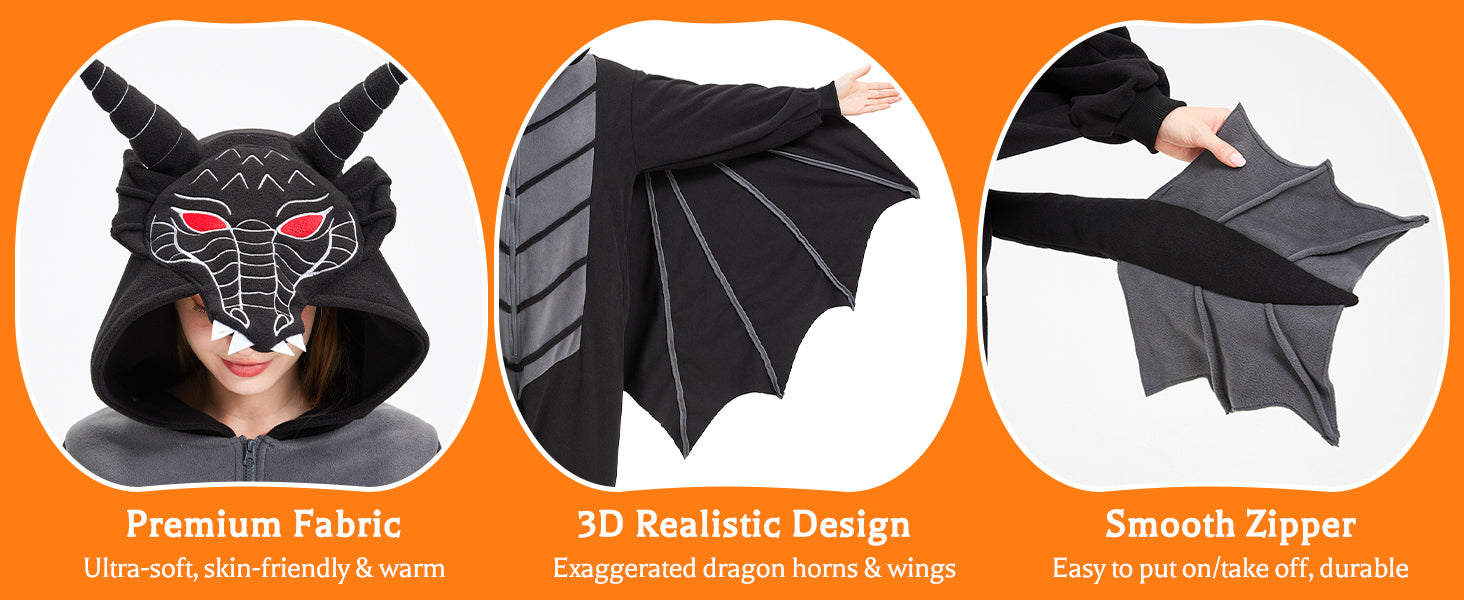 The Black Dragon Onesie – Unleash the Beast