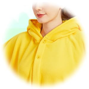 Cute Little Yellow Duck Cape – Cozy Polar Fleece Animal Hood & Costume