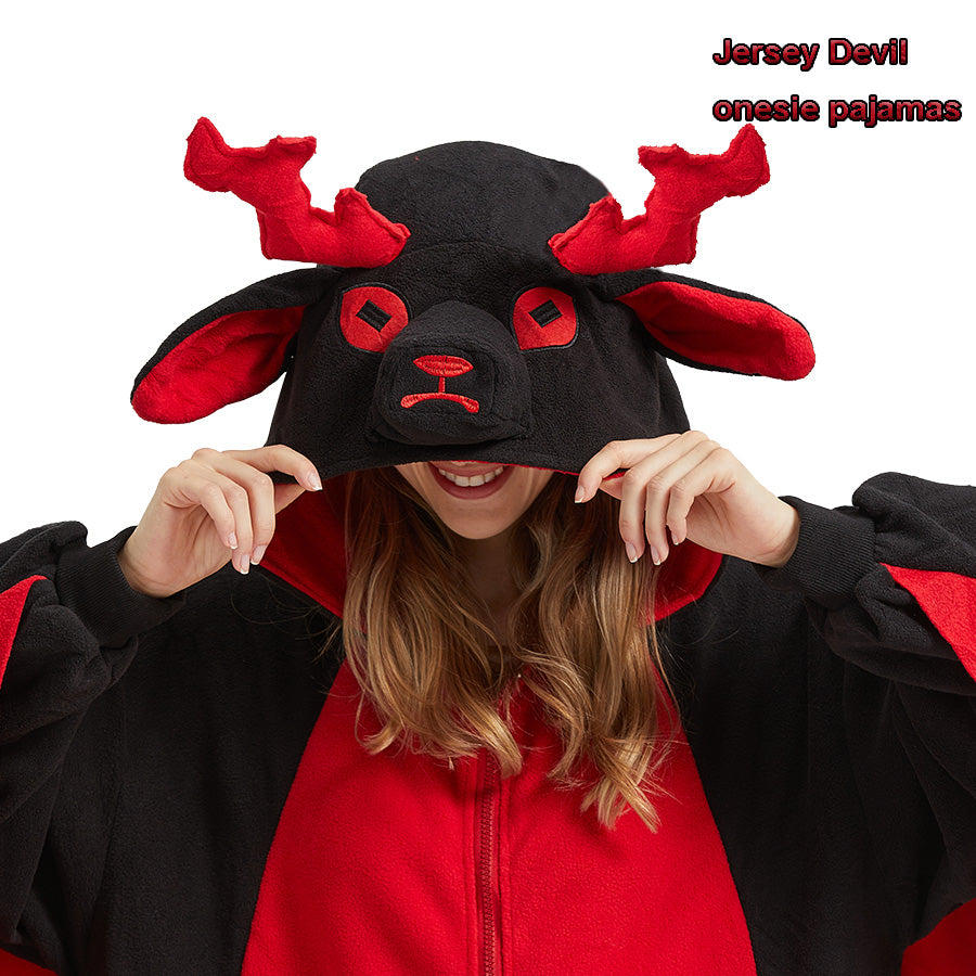 Mystical Jersey Devil Onesie – Folklore-Inspired Microfleece Pajama