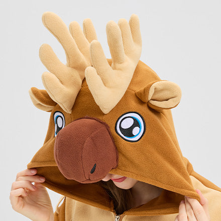 🦌 The Cozy Moose Onesie – Woodland Warmth & Whimsy