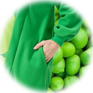 Funny Pea Onesie – Soft Polar Fleece Peapod Pajama Costume