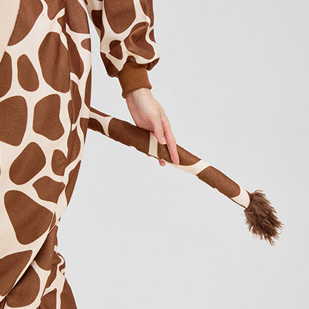 Adorable Giraffe Onesie – Soft Plush Fleece Cartoon Animal Costume