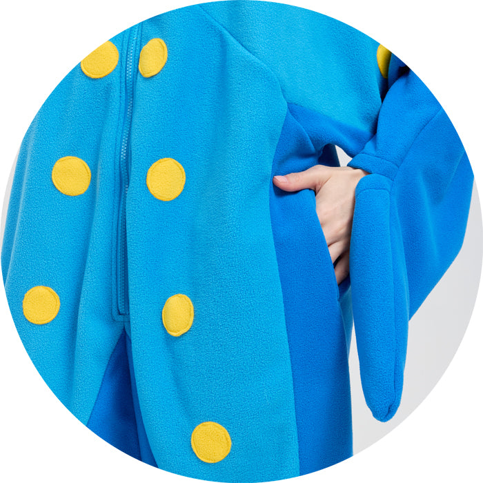 Adult Starfish Onesie Costume – Unique Sea Creature Pajamas with Detachable Gloves for Halloween & Cosplay