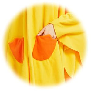 Cute Little Yellow Duck Cape – Cozy Polar Fleece Animal Hood & Costume