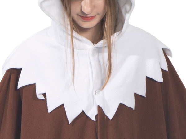 Adult Eagle Hooded Cape Costume – Bald Eagle Poncho with Wings for Independence Day & Cosplay
