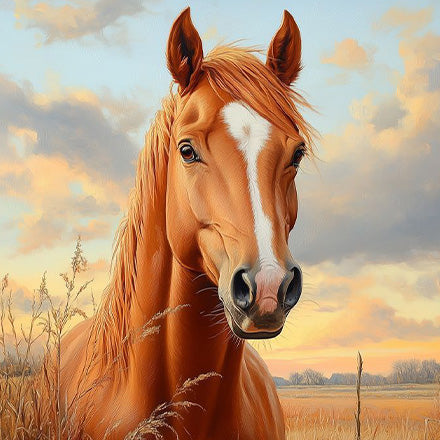 Realistic Horse Onesie Costume – Brown & White Pegasus Kigurumi with Mane & Tail