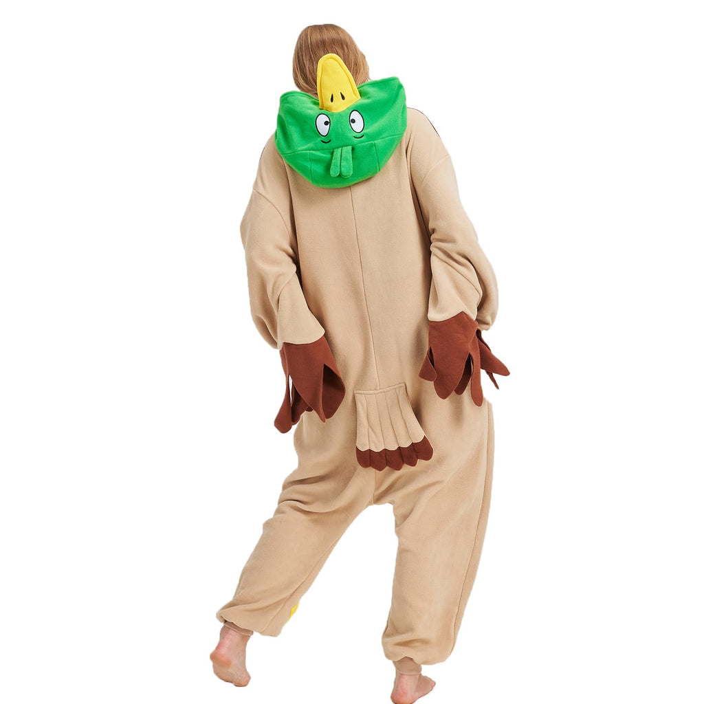 Adult Wild Duck Onesie Costume – Mallard Pajamas with Cartoon Style Hood for Halloween & Cosplay