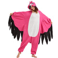Adult Cardinal Onesie Costume – Red Bird Pajamas with Realistic Tail & Feather Details for Halloween & Cosplay