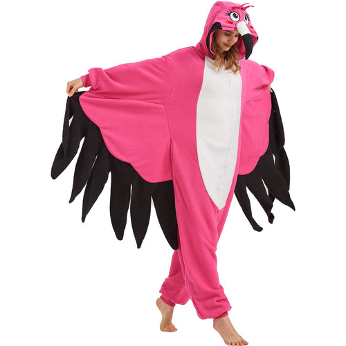 Adult Cardinal Onesie Costume – Red Bird Pajamas with Realistic Tail & Feather Details for Halloween & Cosplay