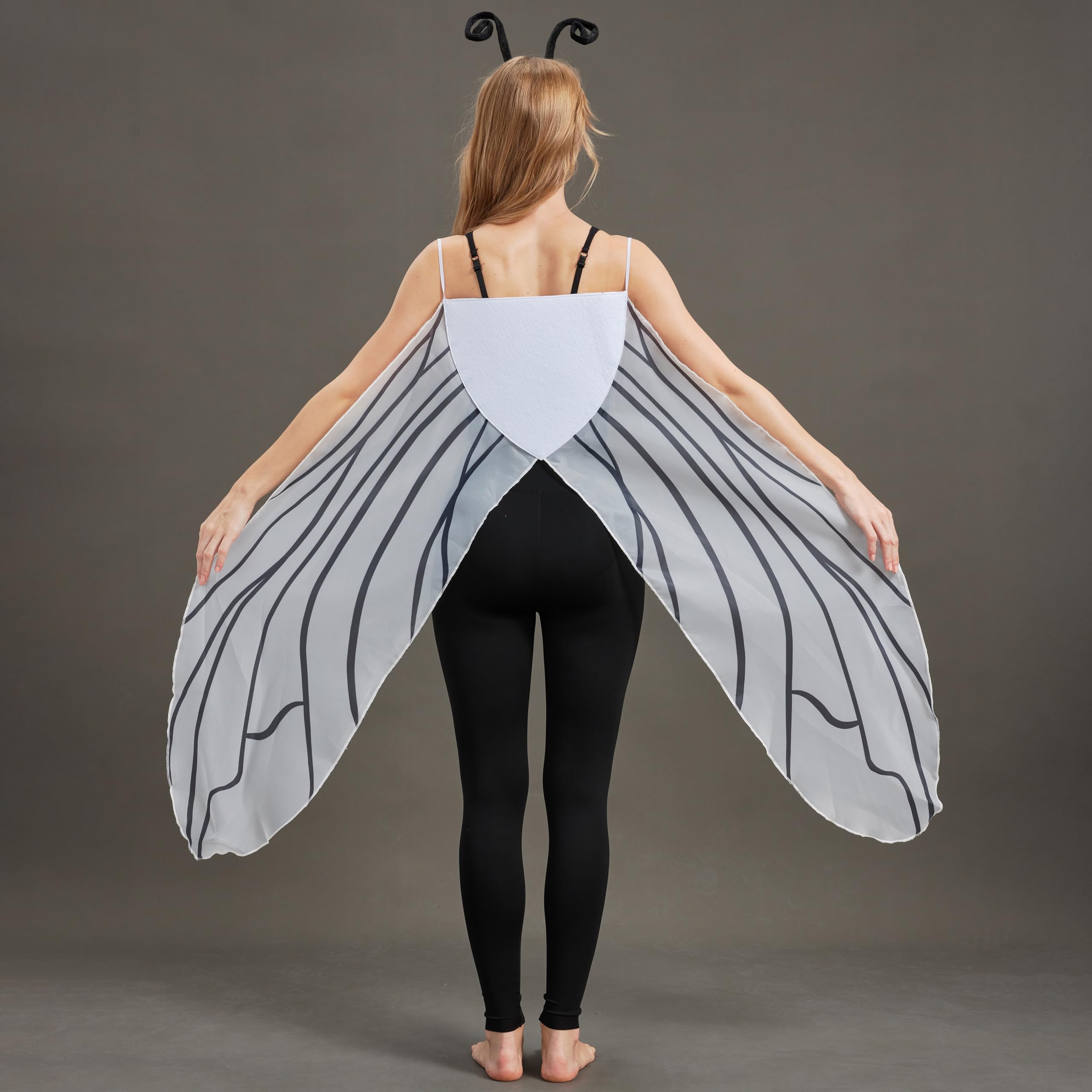 Fly Insect Wings & Bug Eye Glasses Costume Set – Cartoon Bug Accessories Kit for Adults & Teens