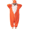 Cute Fox Onesie Costume – Soft Polar Fleece Animal Pajamas with Tail & Pockets