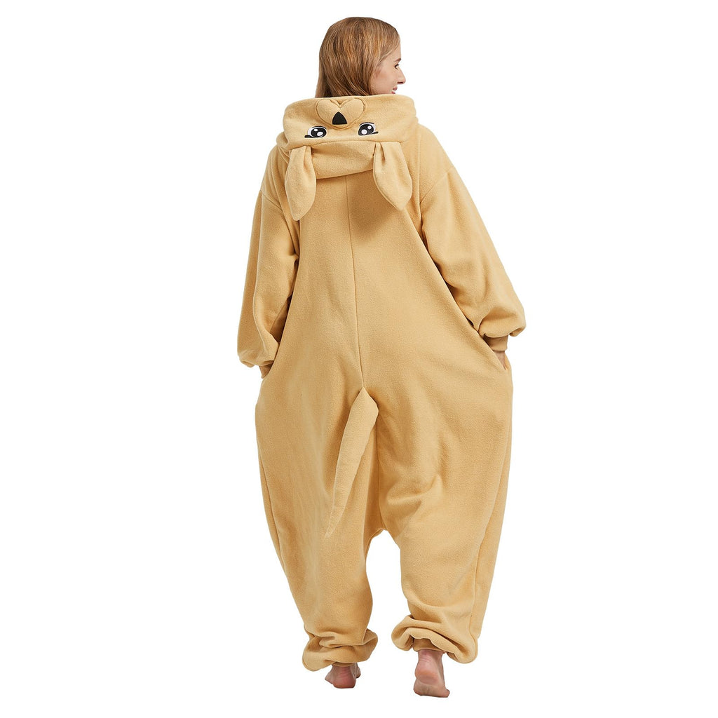 Adult Golden Retriever Onesie Costume – Dog Lover Pajamas with Realistic Puppy Details for Lounging & Cosplay