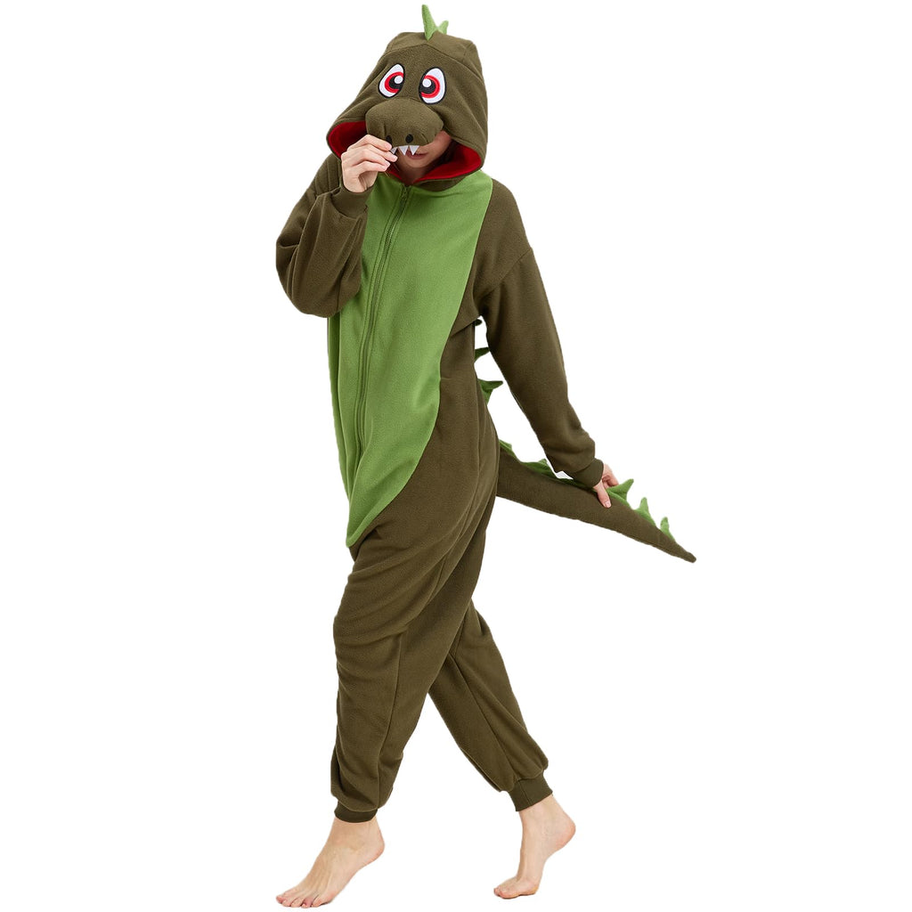 🦖 The Prehistoric Polar Fleece Dinosaur Onesie – Roar in Comfort!