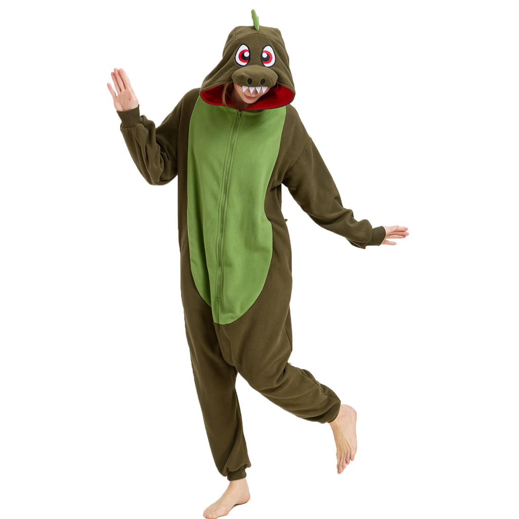 🦖 The Prehistoric Polar Fleece Dinosaur Onesie – Roar in Comfort!