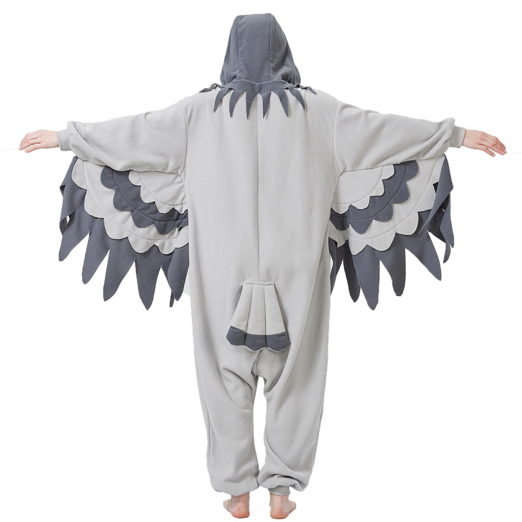 Adult Pigeon Onesie Costume – Realistic Bird Pajamas with Wings & Tail for Halloween & Cosplay