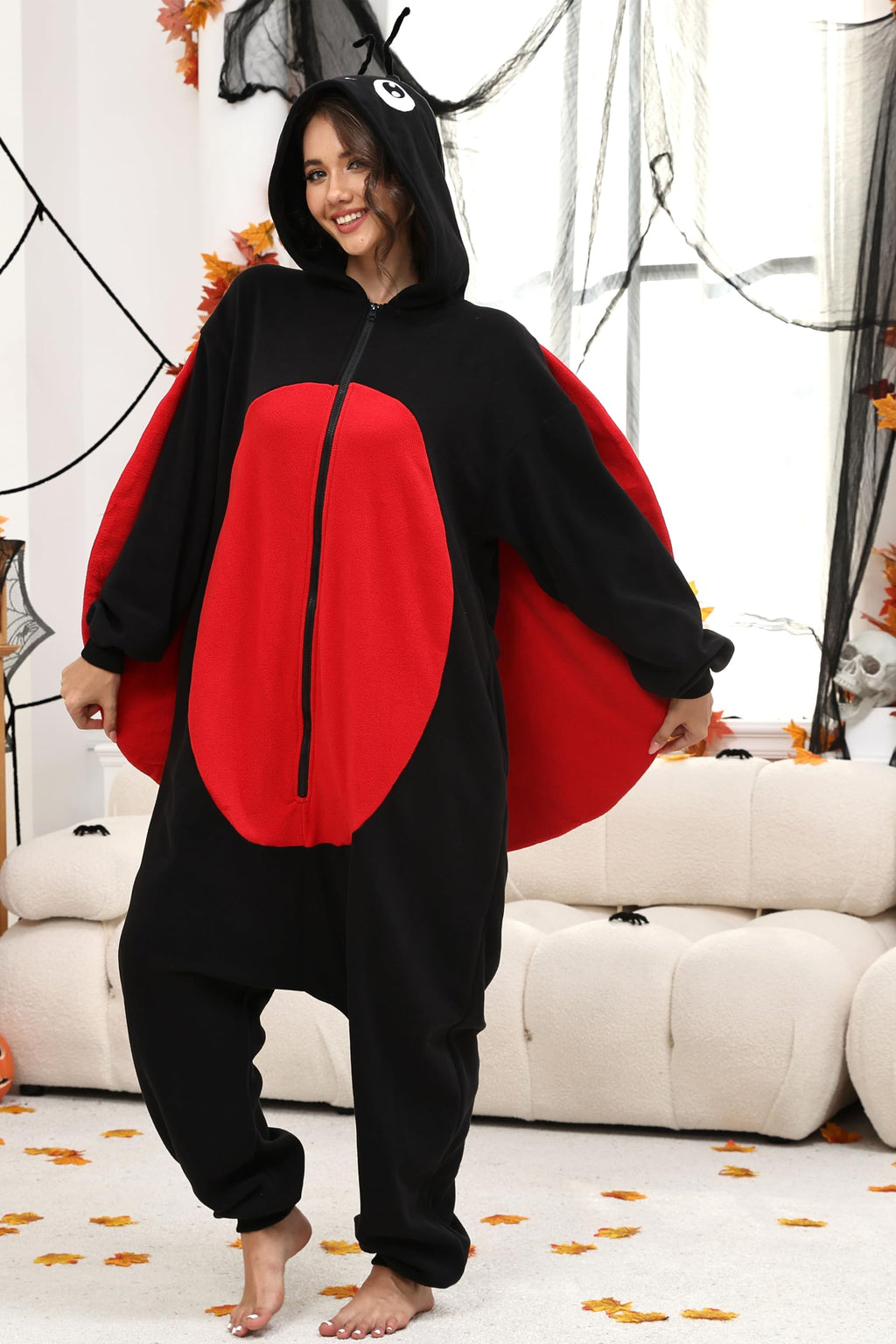 🐞 The Enchanting Ladybug Onesie – Polka Dots & Cozy Comfort