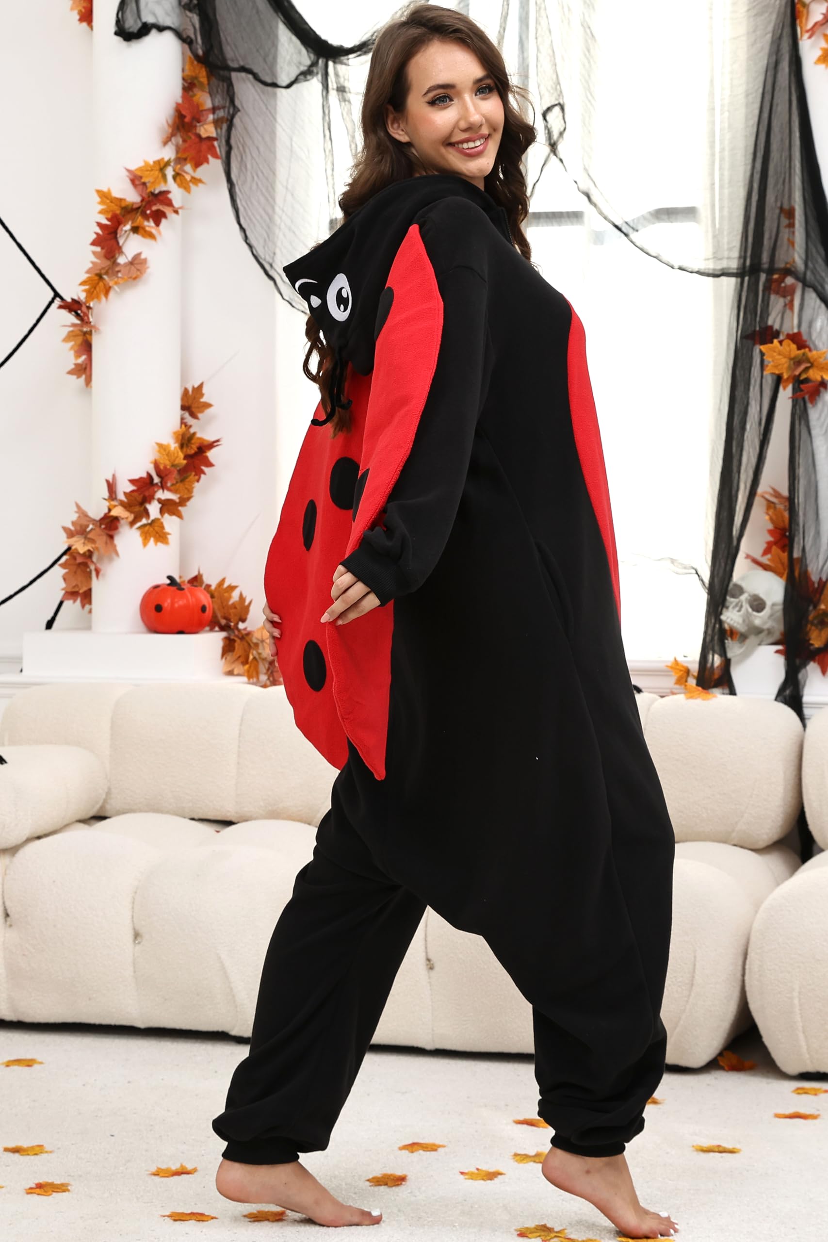 🐞 The Enchanting Ladybug Onesie – Polka Dots & Cozy Comfort