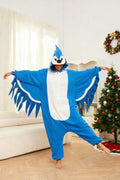 Adult Blue Jay Onesie Costume – Majestic Bird Pajamas with Vibrant Feather Design for Halloween & Cosplay