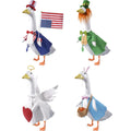 4-Piece Holiday Porch Goose Outfit Set – Seasonal Costume Collection for 23-Inch Statue