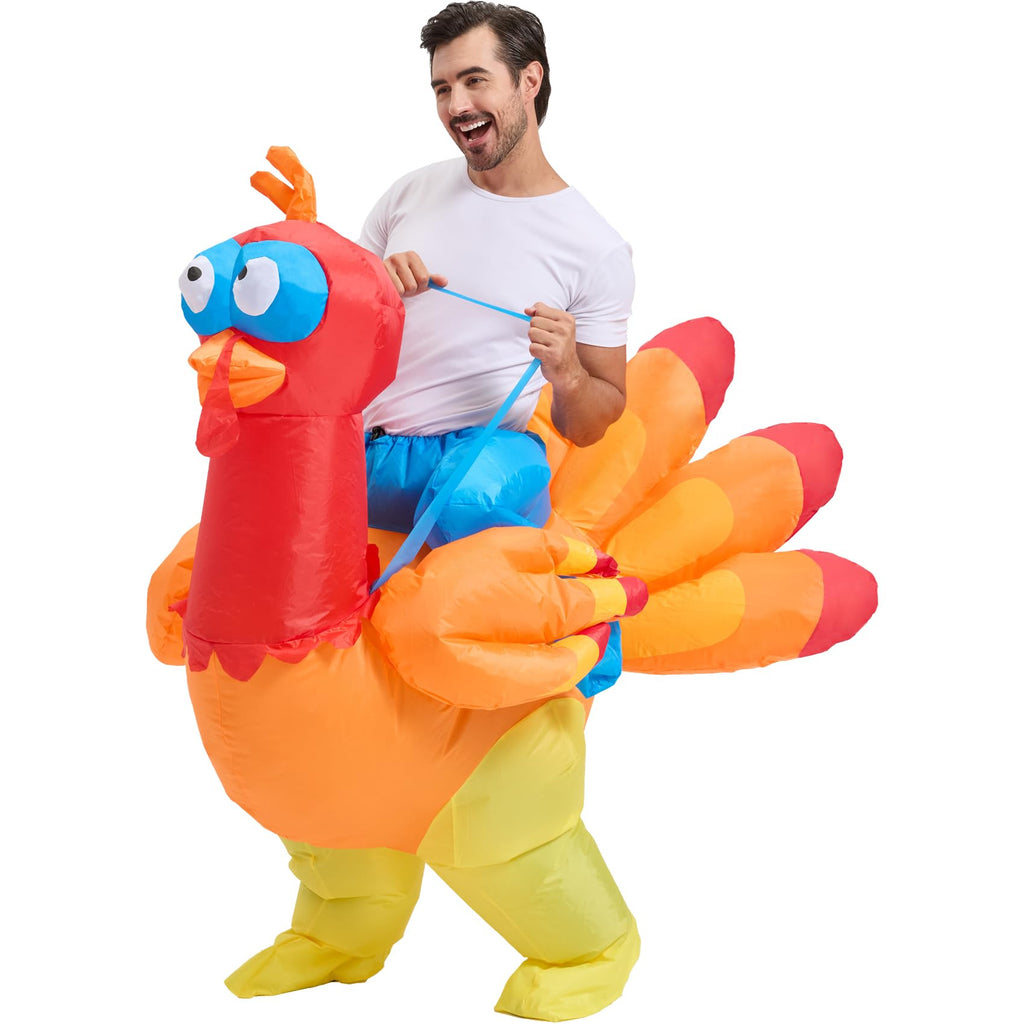 🦃 The Inflatable Riding Turkey Costume – Gobble Up the Spotlight!