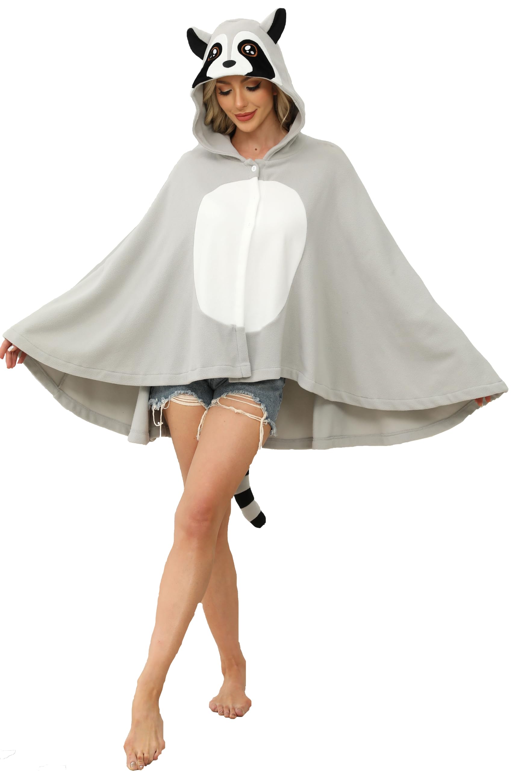 🦝 The Cozy Raccoon Cape – A Masked Marvel of Comfort