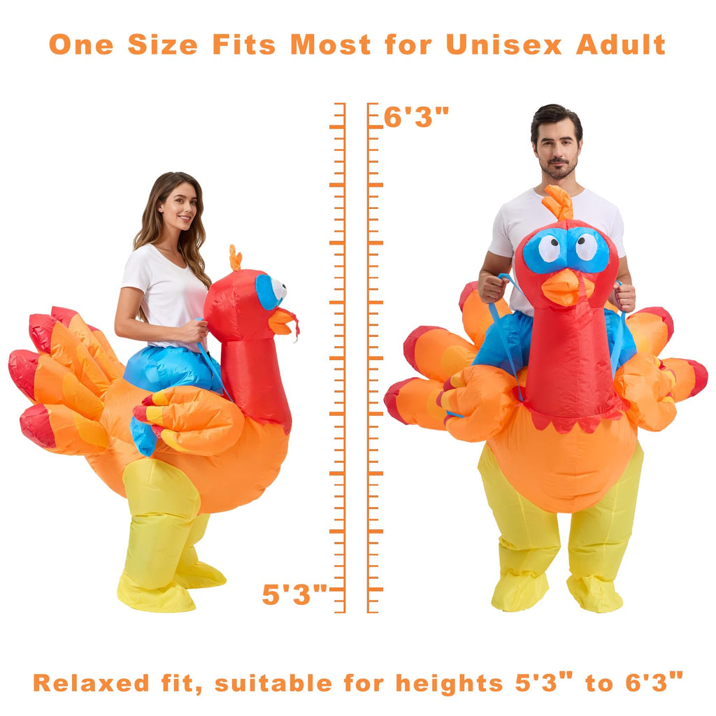 🦃 The Inflatable Riding Turkey Costume – Gobble Up the Spotlight!