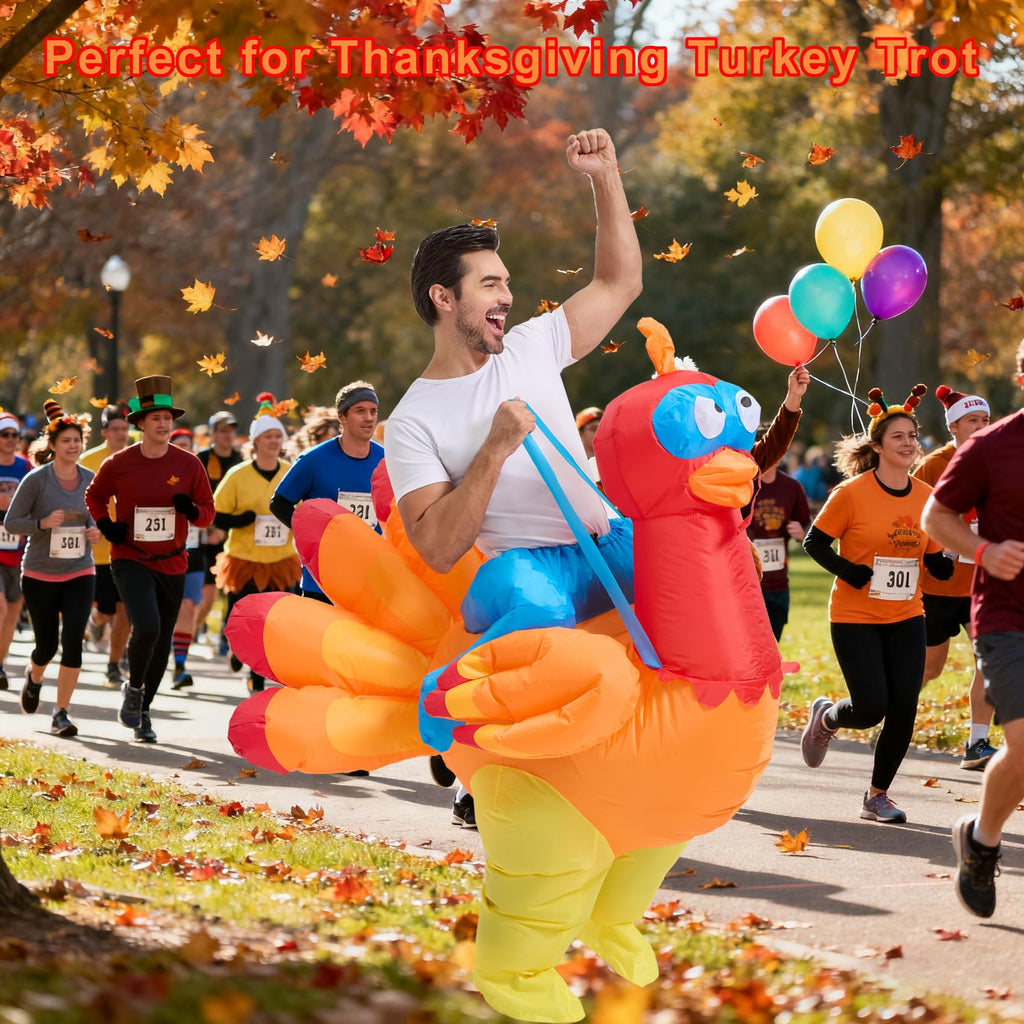 🦃 The Inflatable Riding Turkey Costume – Gobble Up the Spotlight!