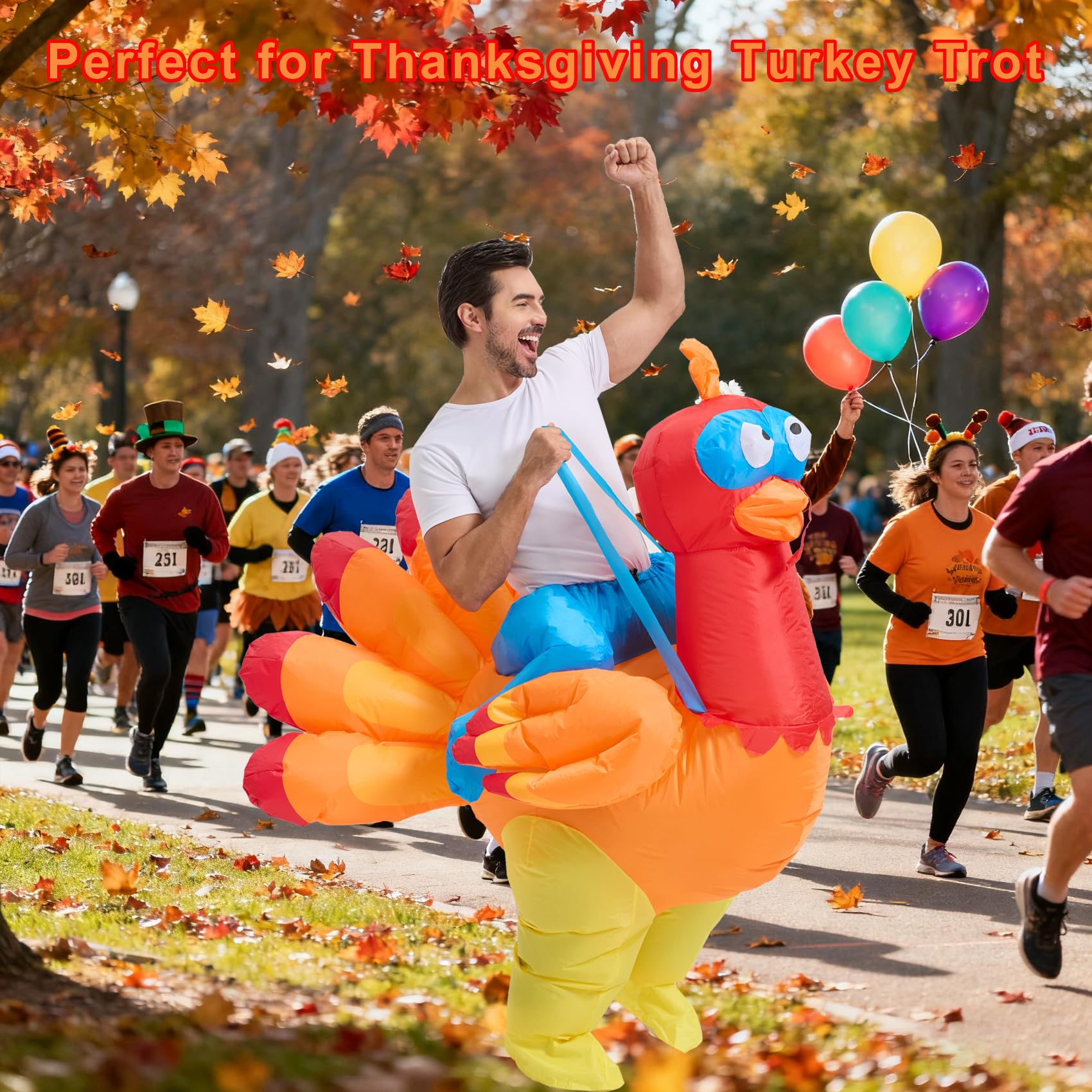 🦃 The Inflatable Riding Turkey Costume – Gobble Up the Spotlight!