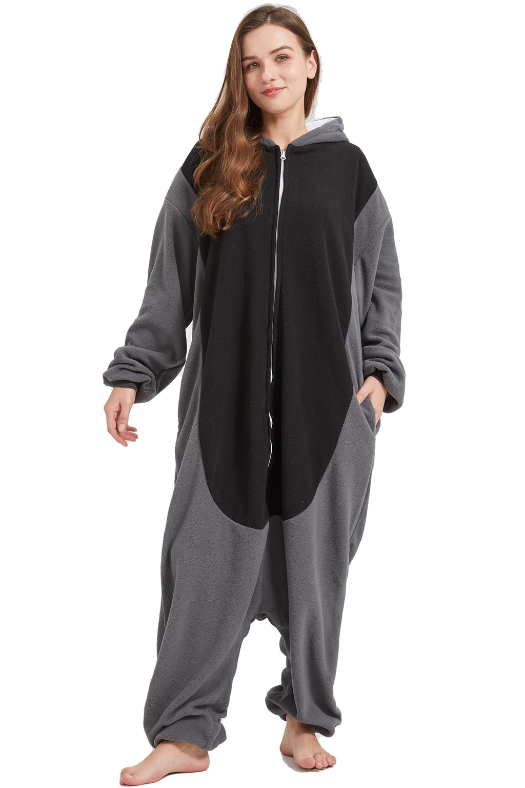 Unisex Cozy Mouse Onesie Costume – Soft Polar Fleece Halloween Pajamas & Cosplay Suit