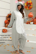 Adult Rat Mouse Onesie Costume – Mischievous Rodent Pajamas with Realistic Details for Halloween & Cosplay