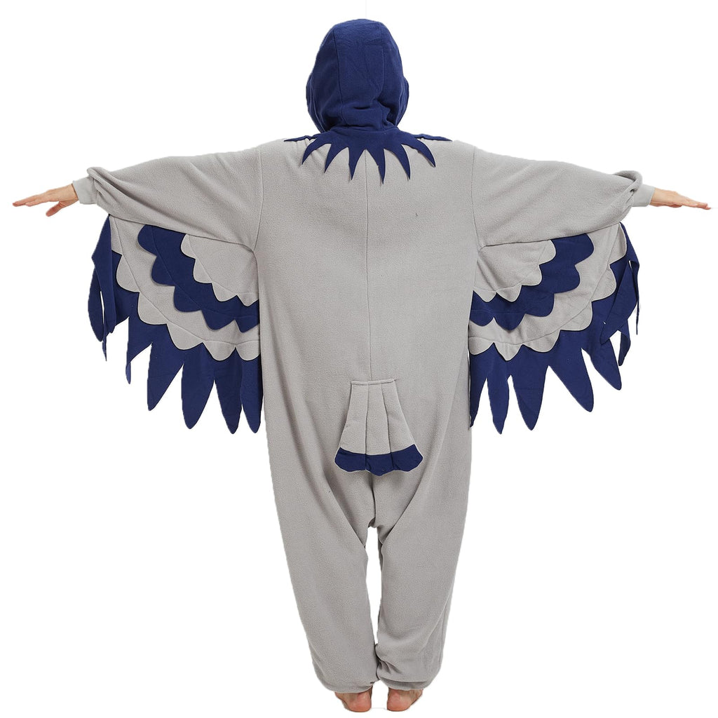 Adult Pigeon Onesie Costume – Realistic Bird Pajamas with Wings & Tail for Halloween & Cosplay