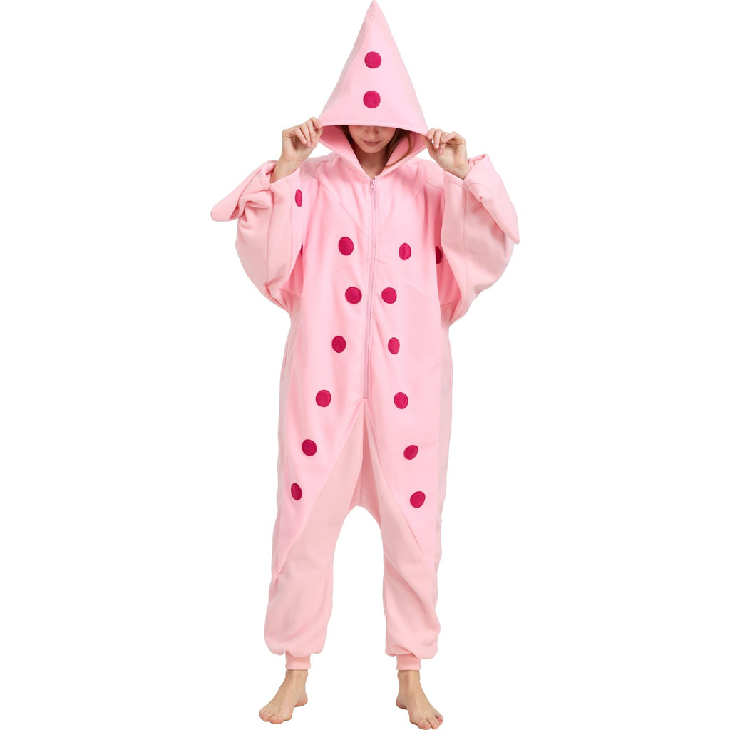 Adult Starfish Onesie Costume – Unique Sea Creature Pajamas with Detachable Gloves for Halloween & Cosplay